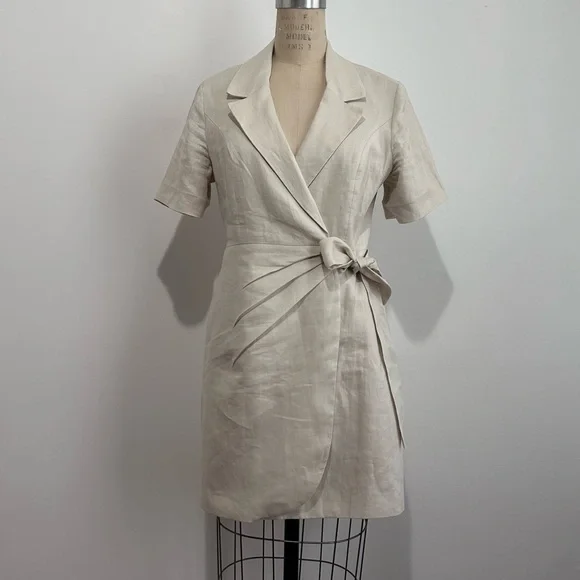 Ever New linen wrap dress - Picture 2 of 5